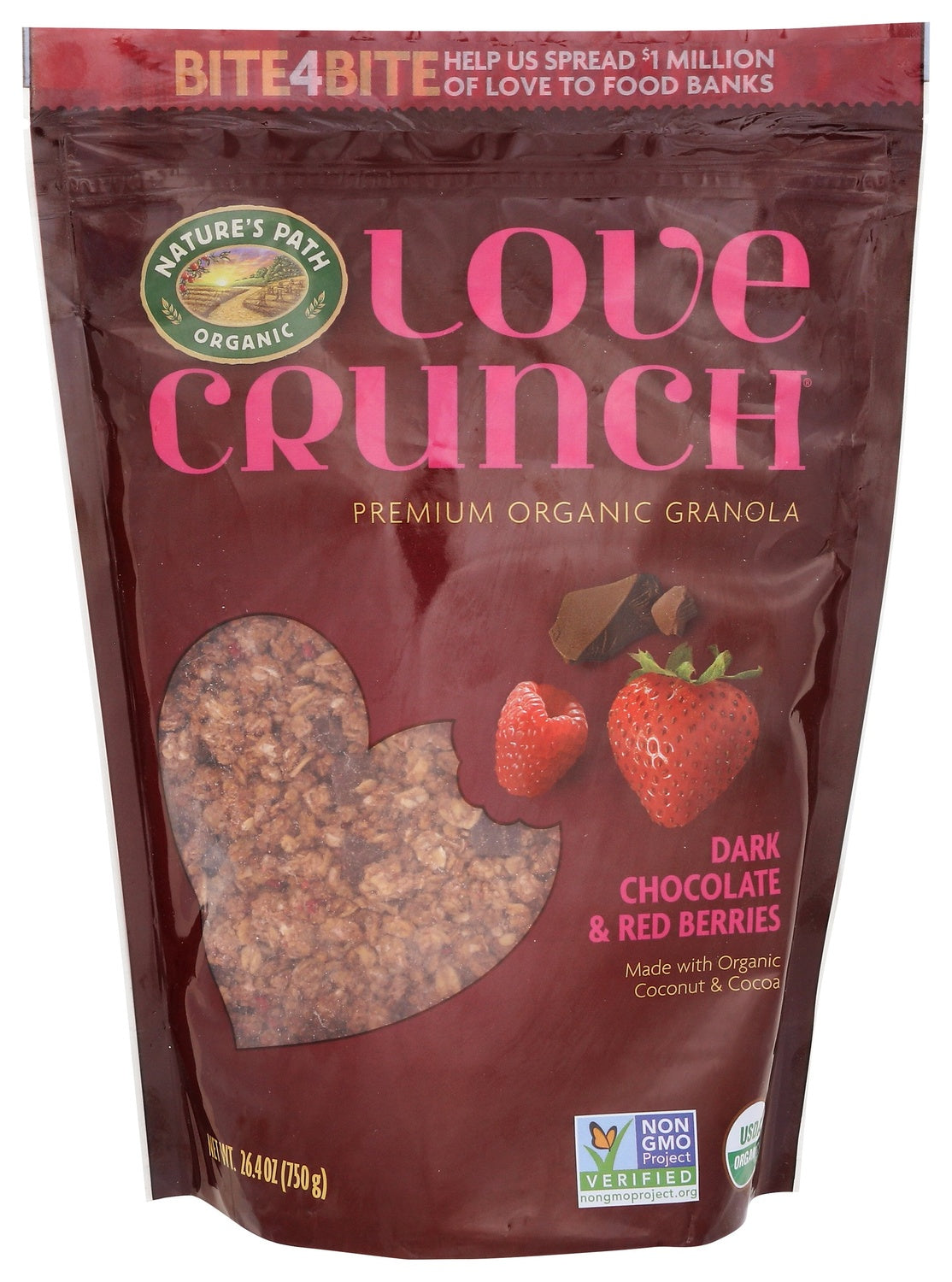 6-PACK OF CEREAL GRANOLA DARK CHOCOLATE & RED BERRIES