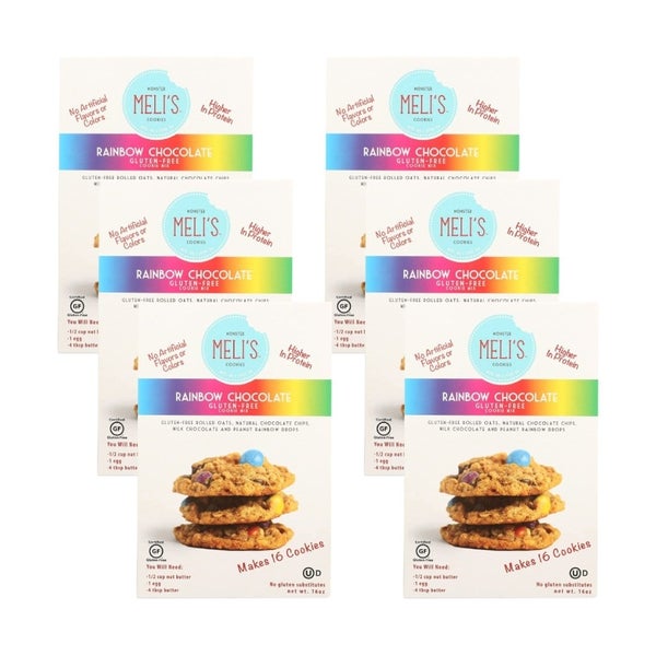 6-PACK OF Baking Mix Chocolate Rainbow Melis Cookies 16 oz