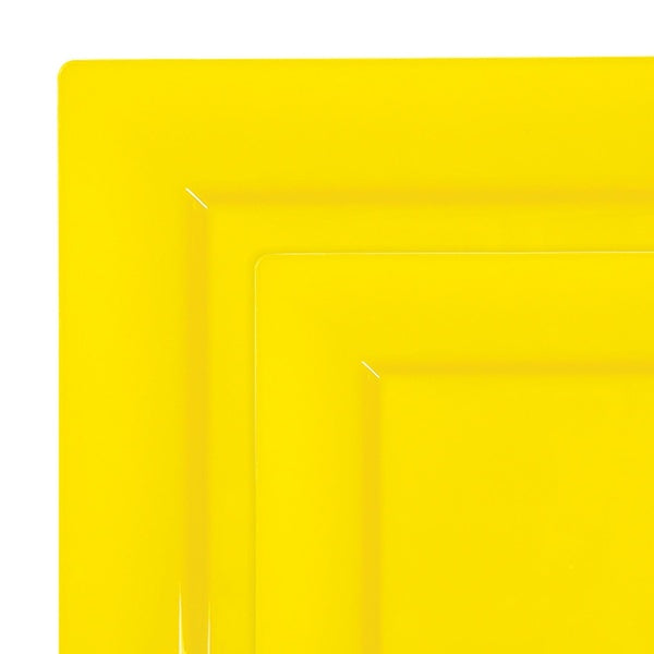 120-PACK OF Plate Set Yellow Square