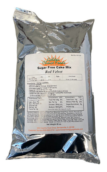 6-PACK OF MIX CAKE RED VELVET SUGAR FREE