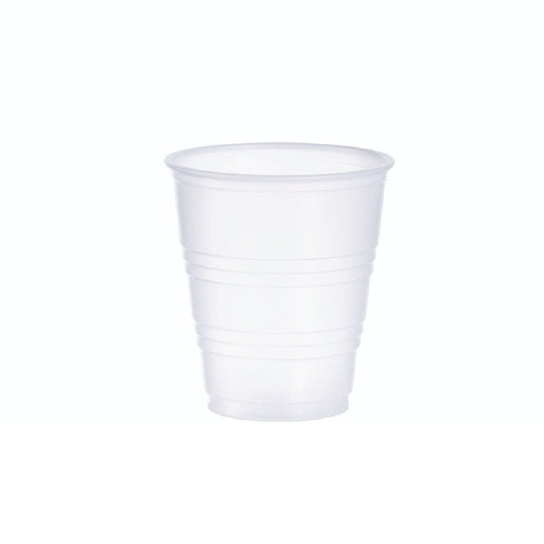 2500-PACK OF Cup Cold Dart Y5 5 oz. Translucent High-Impact Polystyrene Cold Cups - Perfect for Beverages (25 Sleeves/Carton)