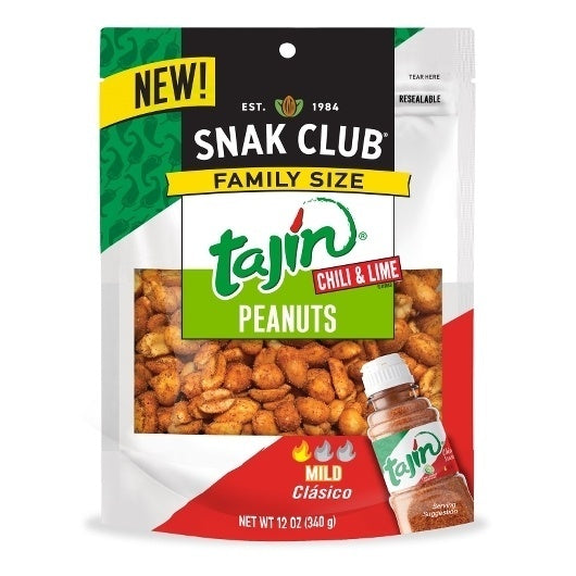 6-PACK OF Tajin Classico Peanuts Snak Club, 6 - 12 Oz