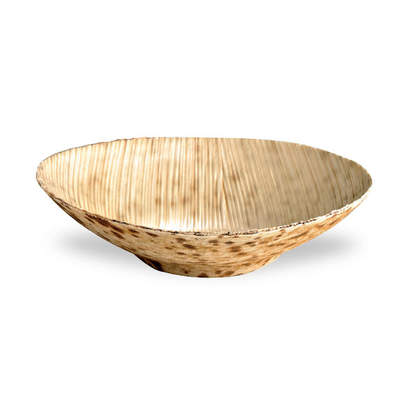 20-PACK OF PLATE ROUND BAMBOO LEAF 3.5IN