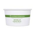 500-PACK OF Bowl Paper World Centric Eco-Friendly White Paper Bowls - 4.5" Diameter x 2.5" Height -