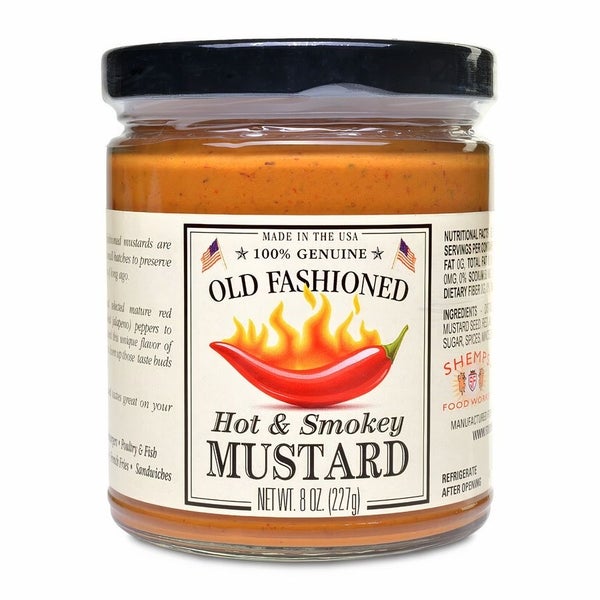 12-PACK OF Mustard Hot & Spicy Old Fashioned Shemp's, Food Imagineering