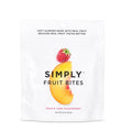 12-PACK OF Candy Fruit Bites Peach Raspberry, Simply Gum