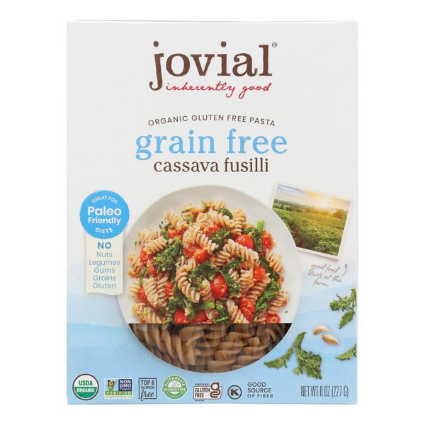 6-PACK OF Pasta Fusilli Cassava Organic Jovial 8 oz