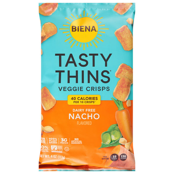 12-PACK OF SNACK CHIP VEGGIE CRISPS, NACHO 4 OUNCE - CASE OF 12