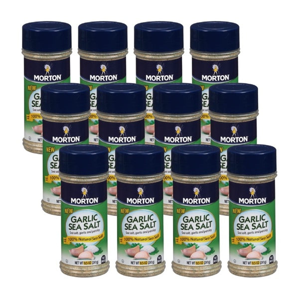 12-PACK OF Salt Sea Garlic Morton 8.5 oz