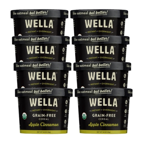 8-PACK OF Cereal Hot Apple Cinnamon Wella 1.6 oz