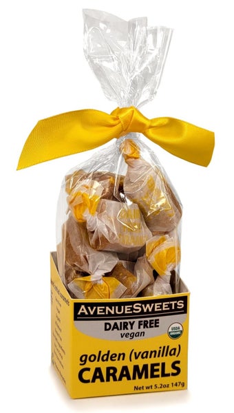 12-PACK OF Candy Caramels Vanilla Dairy Free Vegan, AvenueSweets