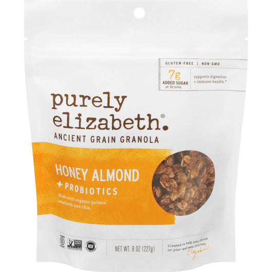 6-PACK OF Ancient Grain Honey Almond Probiotic Granola Purely Elizabeth Snacks, 6 - 1 Ea