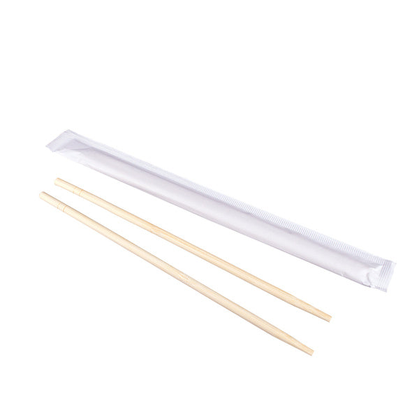 1000-PACK OF Chopstick Bamboo Karat 1,000 1,000 Pairs 9" Individually Wrapped Bamboo Chopsticks, White