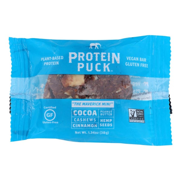 12-PACK OF Bar Cinnamon Cocoa Protein Puck Energy Bar 1.34 oz