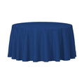 96-PACK OF Tablecover Plastic 84" Navy Round