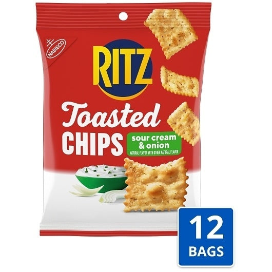 12-PACK OF Toasted Chips Sour Cream And Onion Mondelez Intl Snacks, 12 - 2.5 Oz