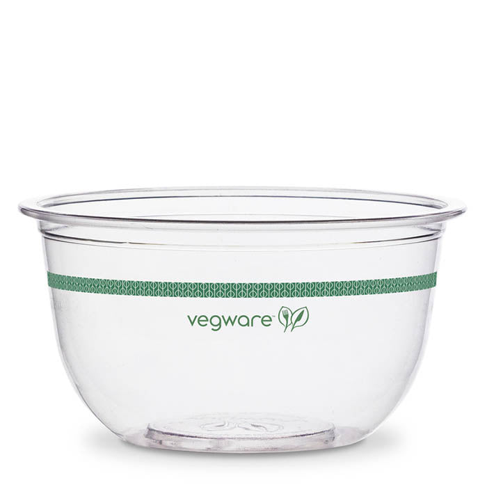 1000-PACK OF Container To Go Vegware Compostable 8 oz PLA Bella Round Deli Containers | 1000 count