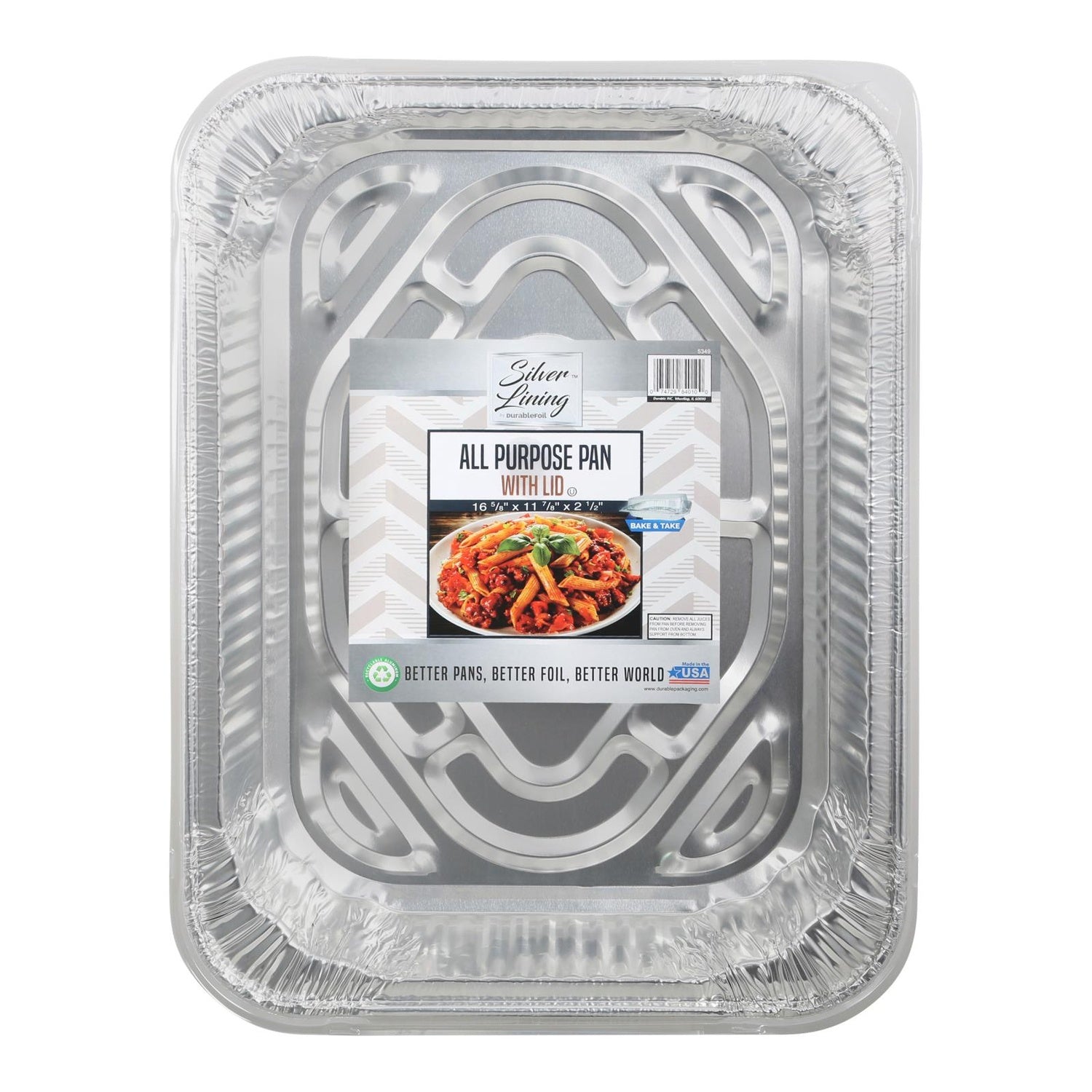 12-PACK OF PAN ALUM ALL PURPOSE WITH LID
