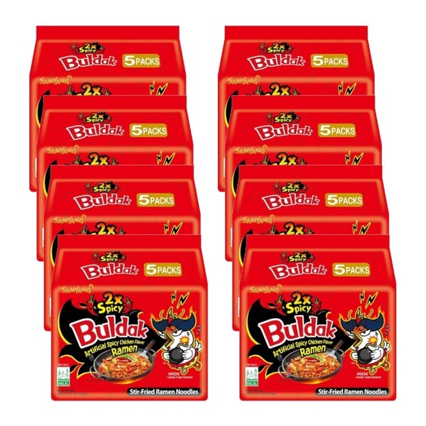 8-PACK OF Noodle Ramen 2X Spicy Chicken Flavor Samyang 24.7 oz