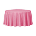 96-PACK OF Tablecover Plastic 84" Pink Round