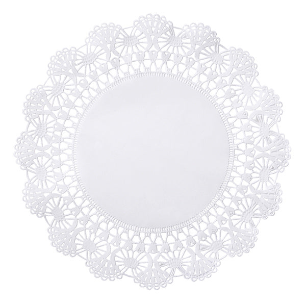 1-PACK OF DOILY LACE RND WHT 12IN