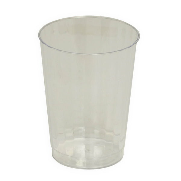 12-PACK OF CUP PLAS CLR FLTD CC 10OZ RGD
