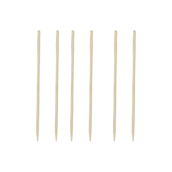 10-PACK OF Pick Bamboo Kokeshi Disposable 4"
