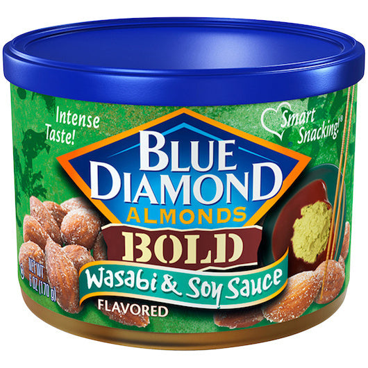 12-PACK OF Wasabi & Soy Sauce Blue Diamond, 12 - 6 Oz