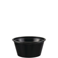 2500-PACK OF Container Foam Dart P200BLK 2 oz. Black Polystyrene Portion Cups - 2500 Count for Versatile Food Service