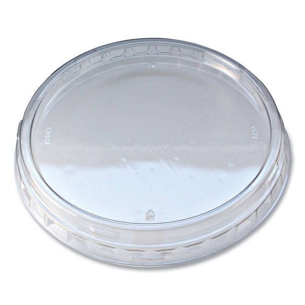 500-PACK OF Lid Plastic Fabri-Kal Recycleware Clear Plastic Round Deli Container Lids - 500 Count - Eco-Friendly and Durable
