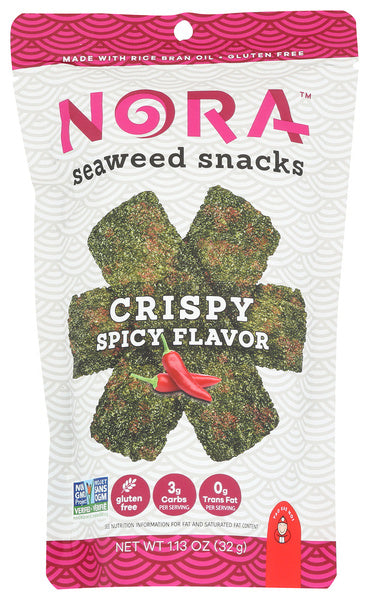 12-PACK OF Seaweed Dried Nora Snacks 1.13 oz