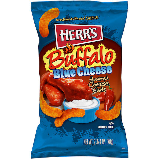 12-PACK OF Buffalo Blue Curls Herr'S (Snacks), 12 - 2.75 Oz