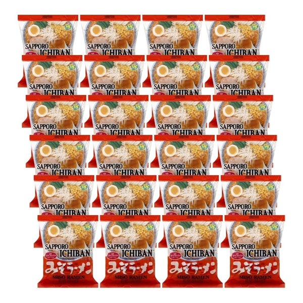 24-PACK OF Noodle Ramen Miso Sapporo 3.5 oz