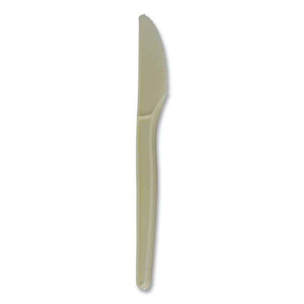 50-PACK OF Cutlery Plastic WNA EPS001 EcoSense 7-Inch Renewable Plant Starch Knife - 50 Pack of Eco-Friendly Cutlery