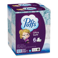 24-PACK OF Tissue Facial Puffs 80337307 Ultra Soft 2-Ply Facial Tissue - White (Pack of 4) for Home and Office Use