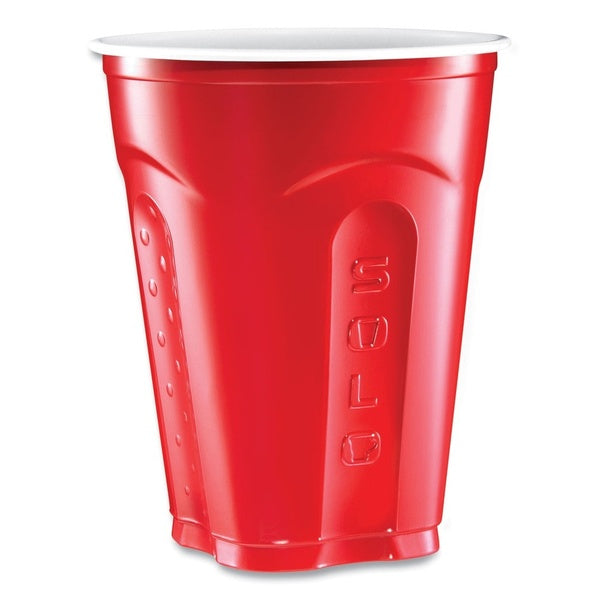 240-PACK OF Cup Plastic SOLO SQ1820-20004 Red 18 oz Squared Plastic Party Cups - Perfect for Any Celebration (240 Count)