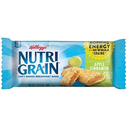 96-PACK OF Nutri-Grain Apple Cinnamon Cereal Bar Kellogg'S, 12 - 8 - 1.3 Oz
