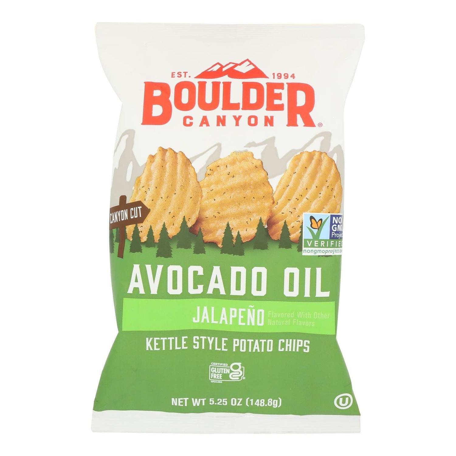 12-PACK OF CHIP POTATO KETTLE STYLE AVOCADO OIL JALAPENO