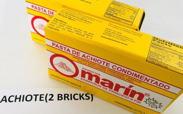 2-PACK OF Achiote Paste Chiles, (Condimento de ), avg 2 x 2.2 Lbs Blocks
