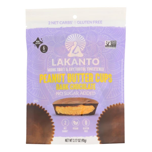 8-PACK OF CHOCOLATE CUP PEANUT BUTTER DARK CHOCOLATE CUPS