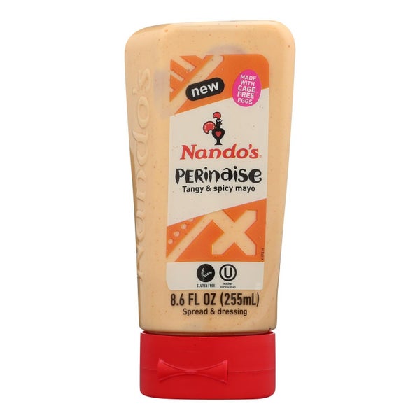 6-PACK OF MAYONNAISE SQUEEZE PERINAISE SPICY AND TANGY MAYO