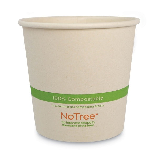 500-PACK OF Bowl Sugar Eco-Friendly World Centric Sugarcane Bowls - 4.4 in. Diameter, 4.5 in. Height - 500 Count - No Trees Used