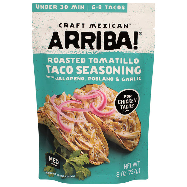 6-PACK OF SEASONING TACO JALAPEÑO, POBLANO, GARLIC CASE OF 6