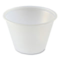 2500-PACK OF Container Condiment Fabri-Kal 2.5 oz. Translucent Plastic Portion Cups - Perfect for Condiments and Sauces (10 Cups per Carton)