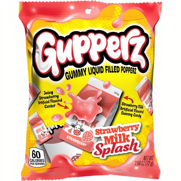 48-PACK OF Candy Strawberry Milk Splash Gupperz