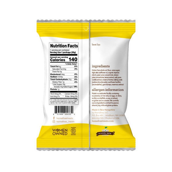 30-PACK OF COOKIE LEMON BURST GLUTEN FREE