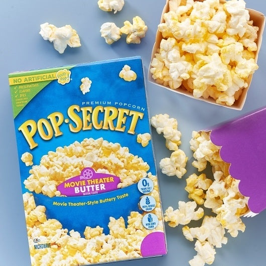 6-PACK OF Movie Theater Butter Popcorn Pop Secret, 6 - 9.6 Oz