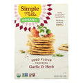 6-PACK OF SNACK CRACKER PITA GARLIC HERB