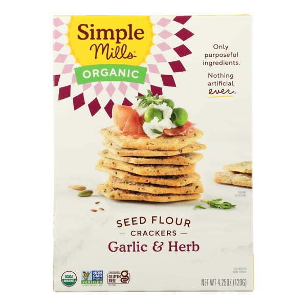 6-PACK OF SNACK CRACKER PITA GARLIC HERB