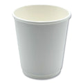 25-PACK OF Cup Paper Boardwalk BWKDW8HCUPPK 8 oz Double-Walled Disposable Paper Hot Cups - White (25 Count)